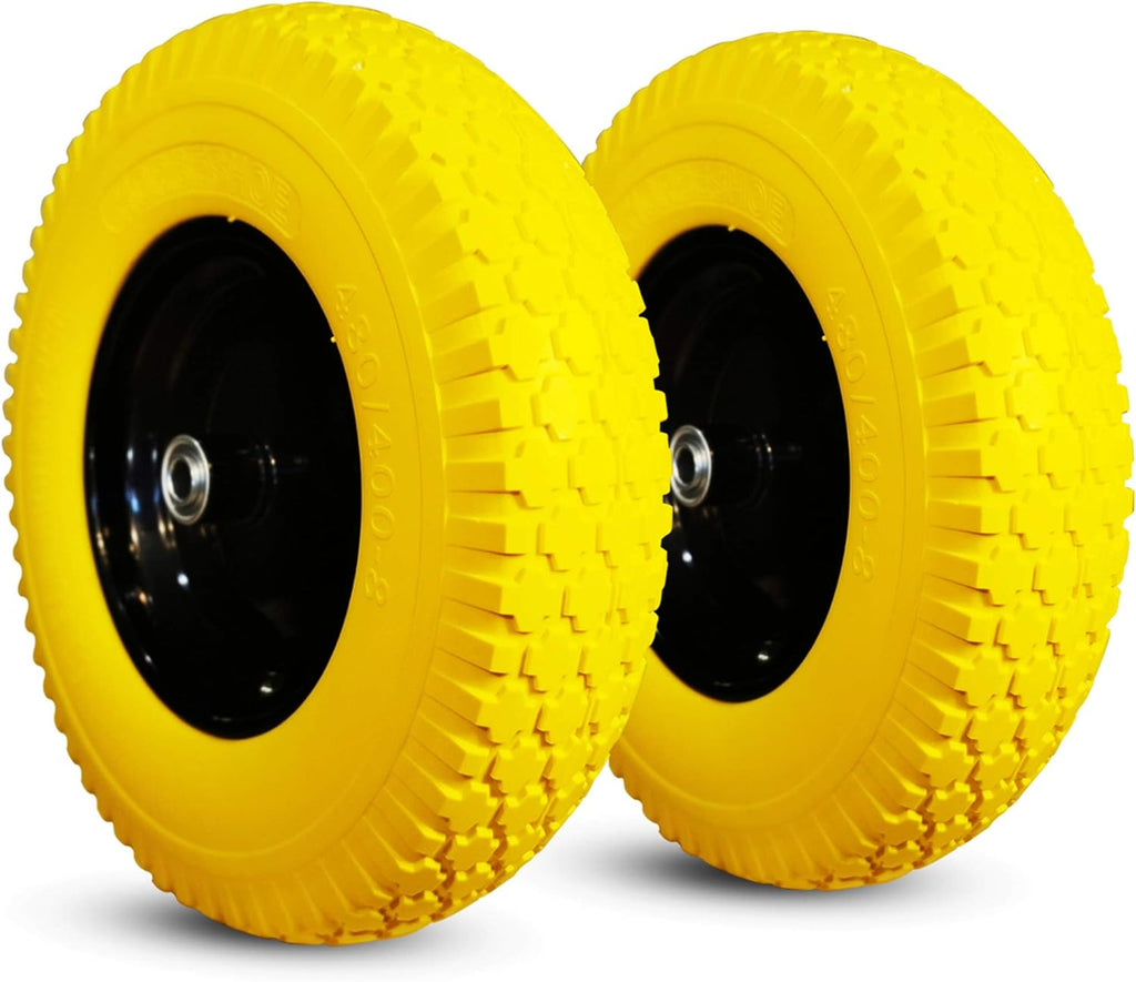 Flat Free Polyurethane Sawtooth Tires with Steel Rim Z945