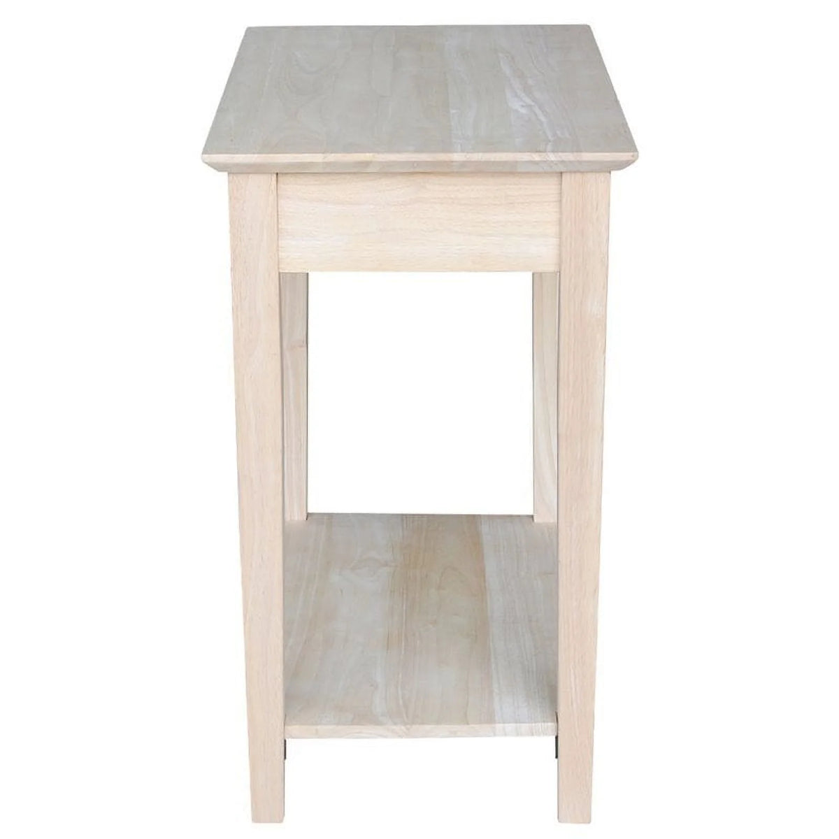 Natural Wood 1 Drawer End Table U2178