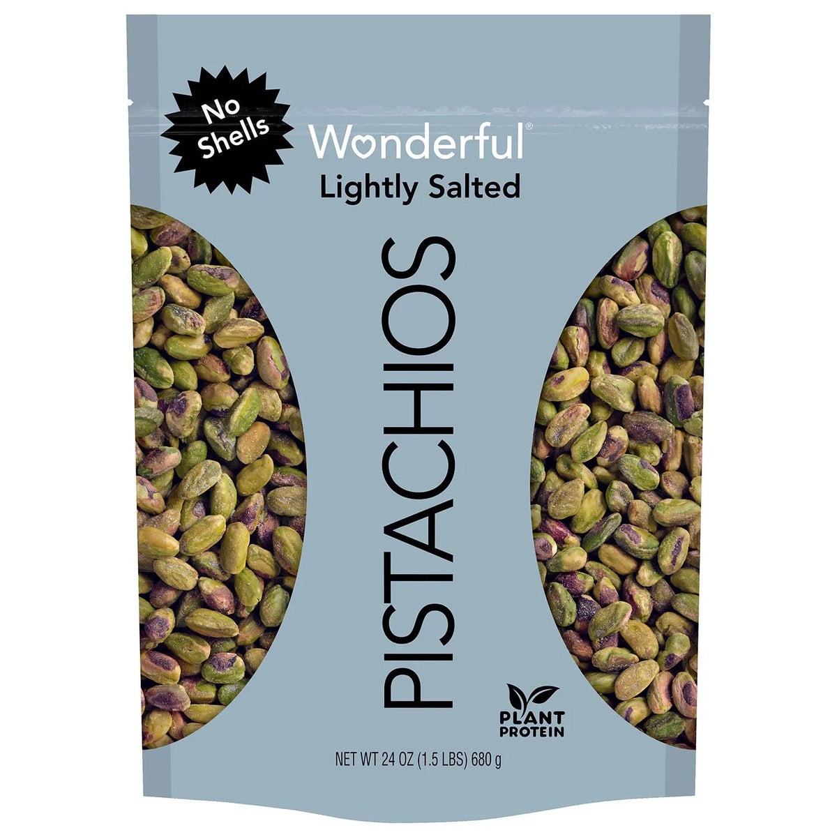Roasted and Lightly Salted Pistachios, No Shells (24 Ounce) Q4933