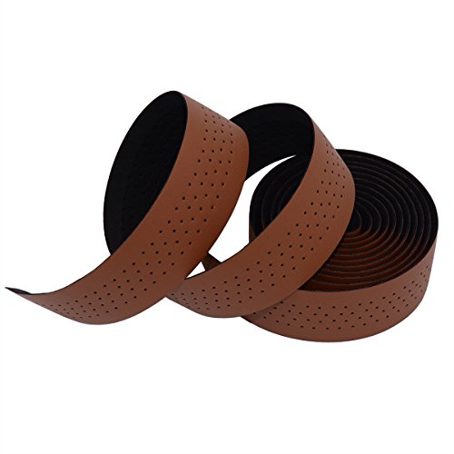 Luxury PU Leather Bar Tape with 2 Reflective Plug S87897