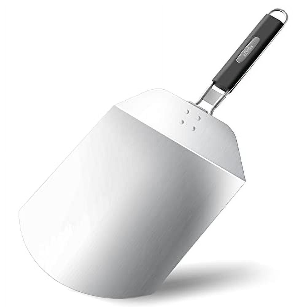 Metal Pizza Peel 13x9.5 inch Set with Fordable Handle X79364