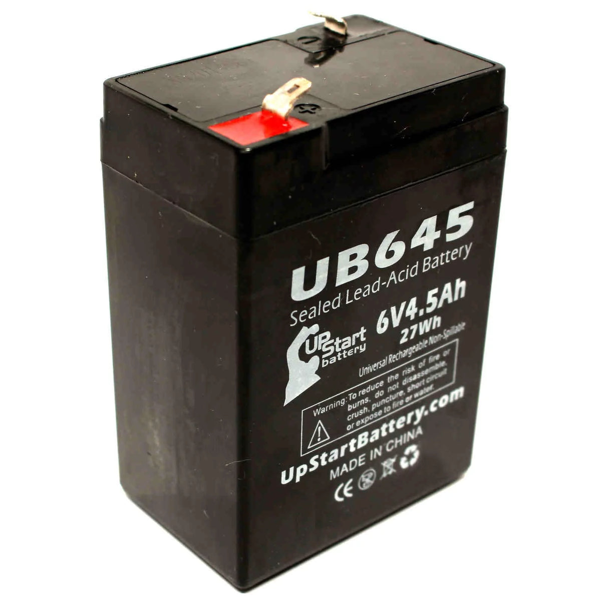 6V 4.5Ah Sealed Lead Acid Battery with F1 to F2 Terminal Adapters I595910