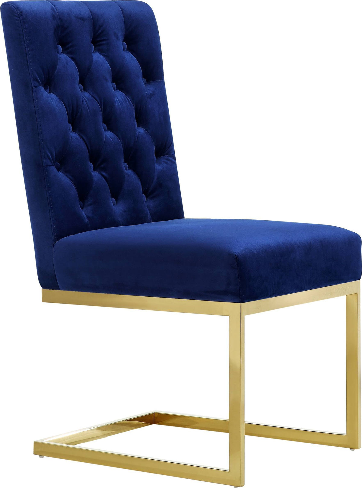 Navy Velvet Dining Chair, Set of 2 E4178