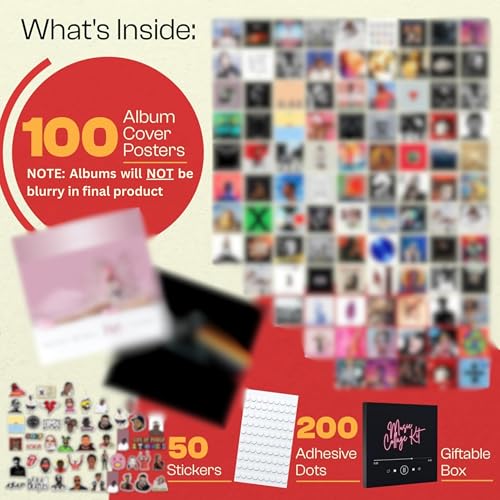 150 Pcs Album Cover Posters 6x6 Inch Prints F77936