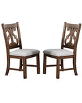 Set of 2 Wooden Cushion Seat Chairs L150899