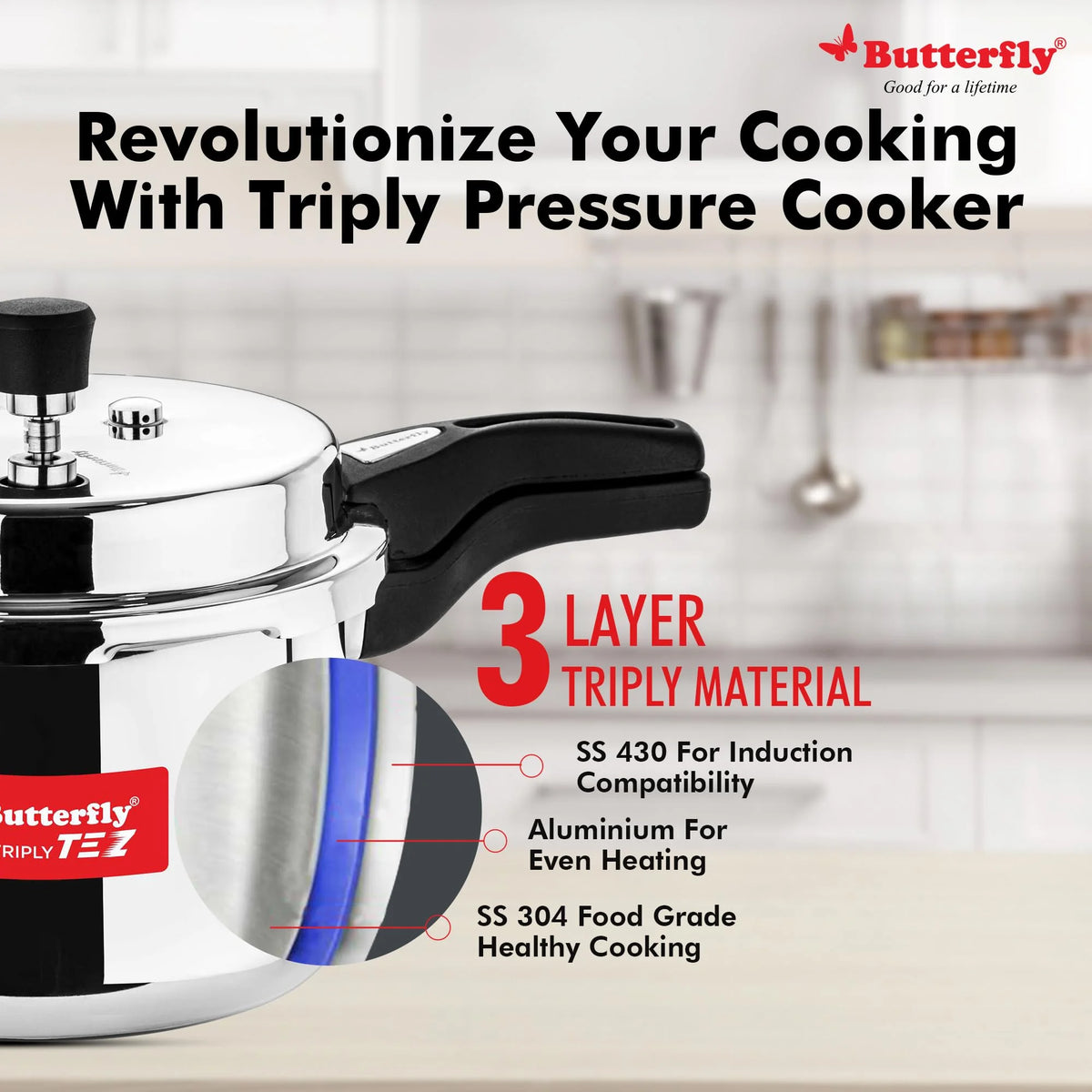 3 Ltr Pressure Cooker J32069