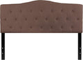 Queen Size Headboard in Camel Fabric M339810
