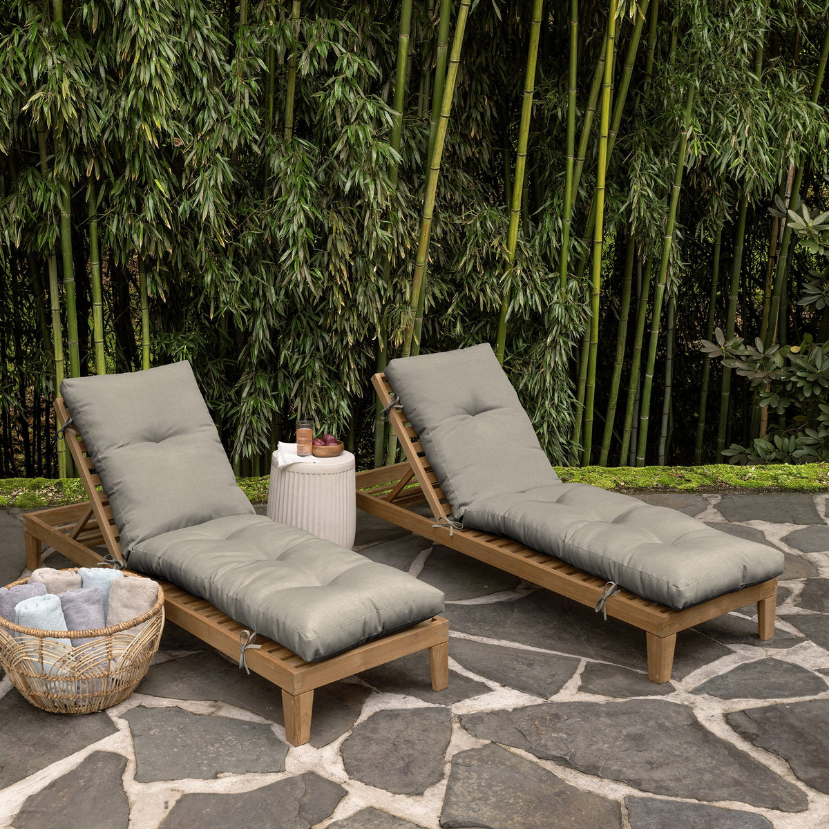 Water Repellent Fade Resistant Outdoor Chaise Cushion 22 x 76 O763