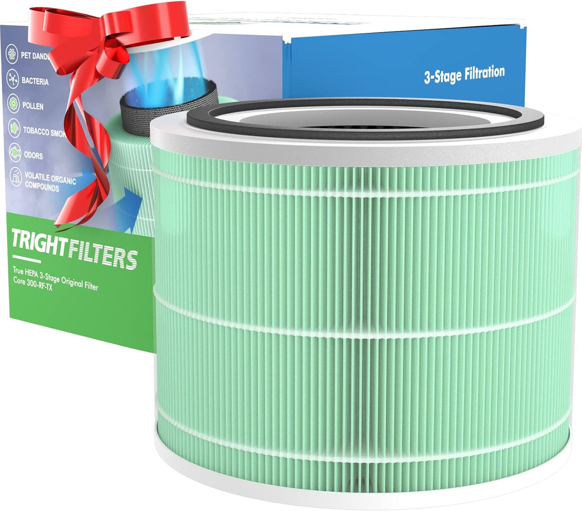 Core 300 3-in-1 True HEPA Activated Carbon Filter Pack of 2 U135