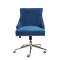 Navy Blue Velvet Office Chair G8303