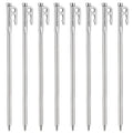 Heavy Duty Steel Tent Stakes Pegs with Hook and Hole Design H675