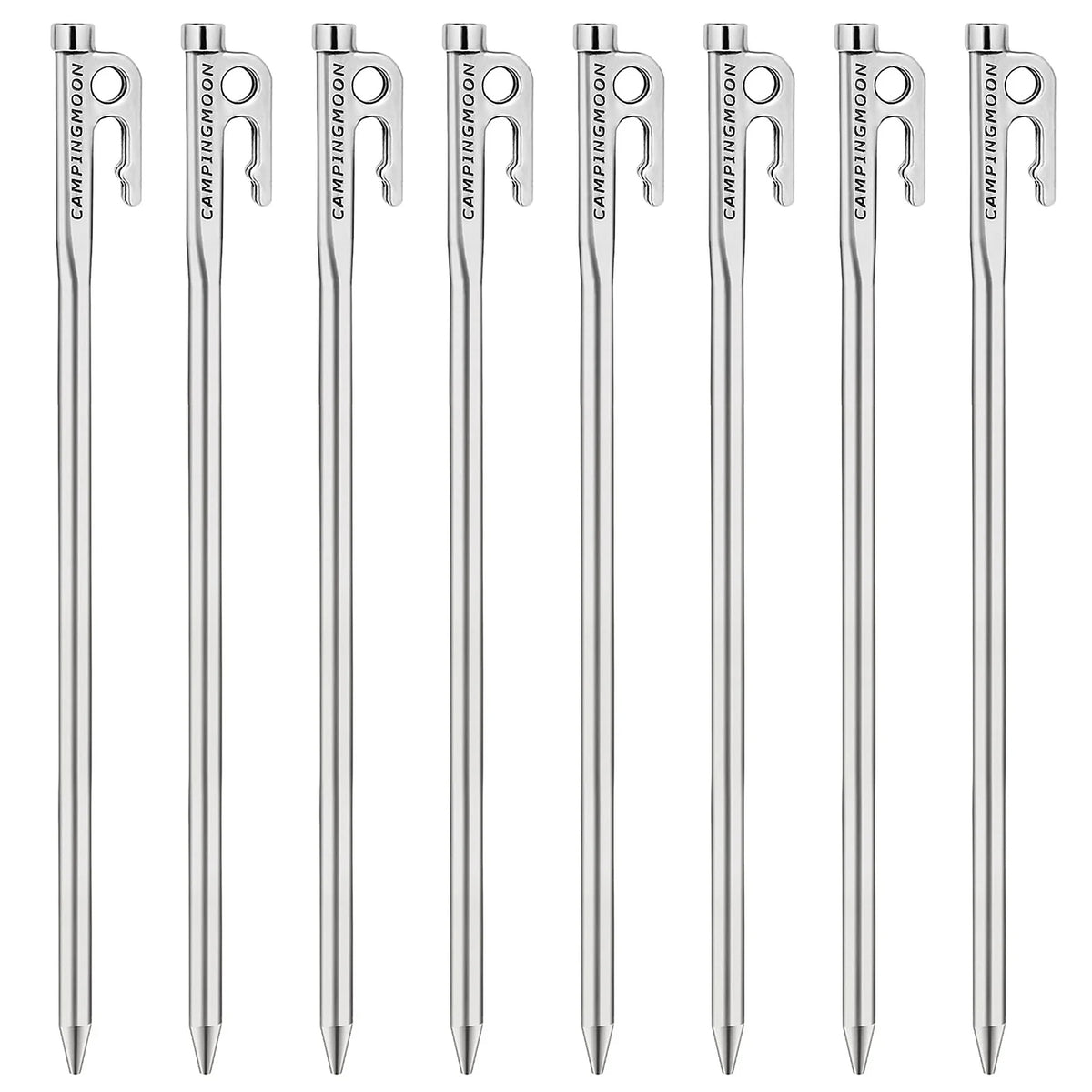 Heavy Duty Steel Tent Stakes Pegs with Hook and Hole Design H675