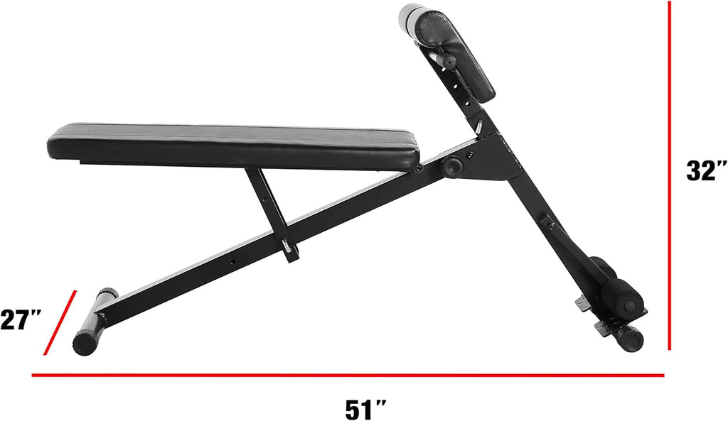 Black Hyperextension Ab Bench R6500