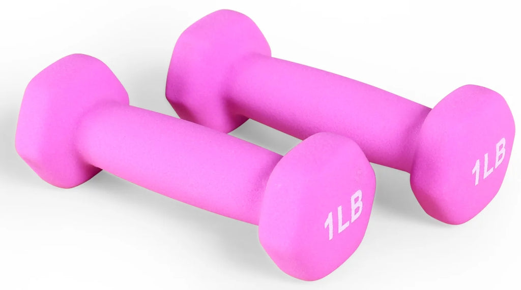 1 lbs Pair Vinyl Coated Dumbbells D966868