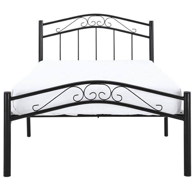 Twin Metal Bed in Black B397091