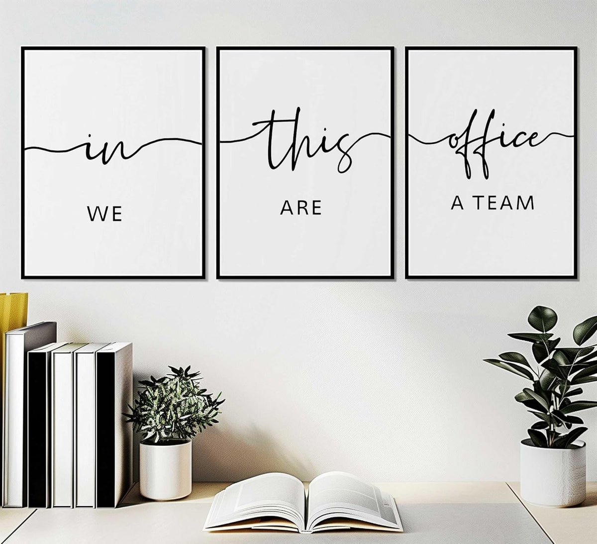 Set of 3 Prints Typography Art Unframed Z768093
