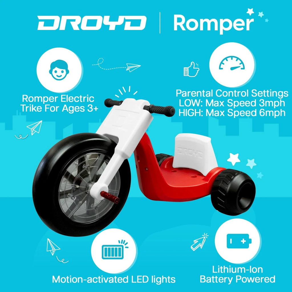 Kids Motorized Tricycle with Parental Speed Control D294