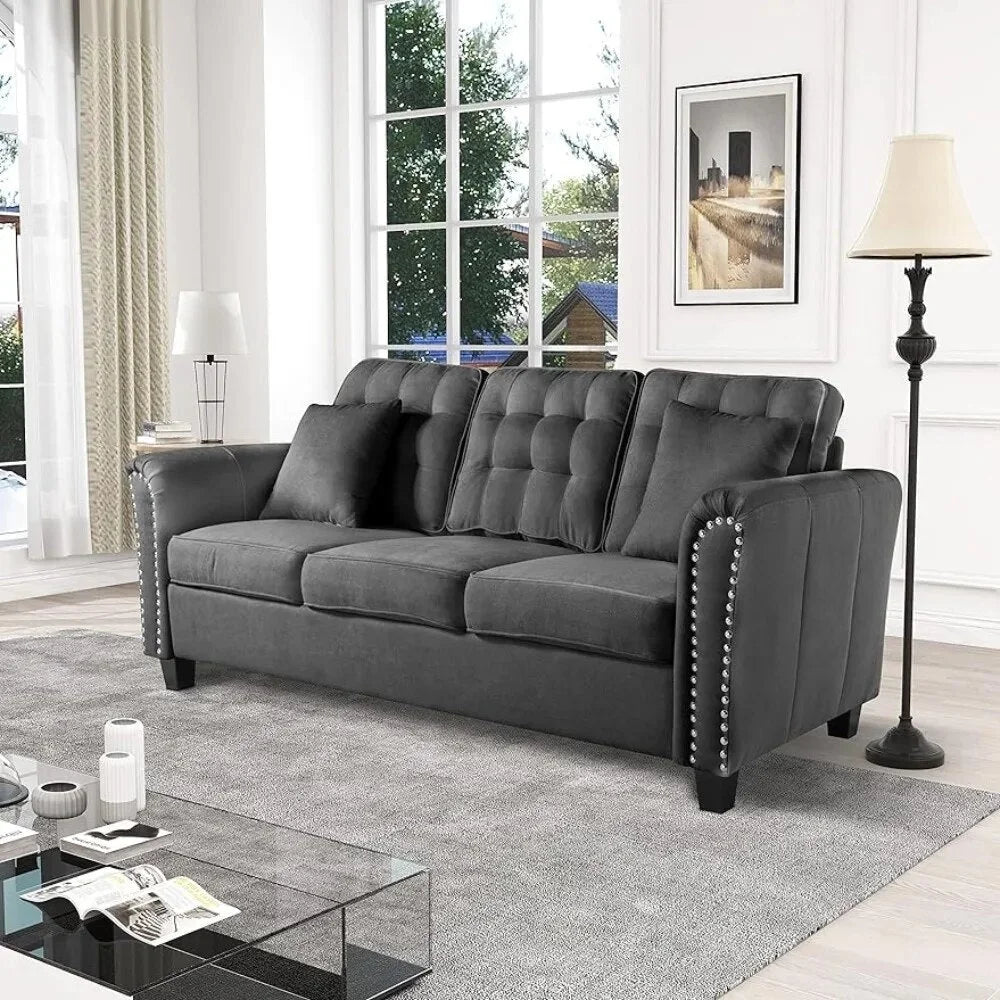 Grey 3 Seater Sofa P74089