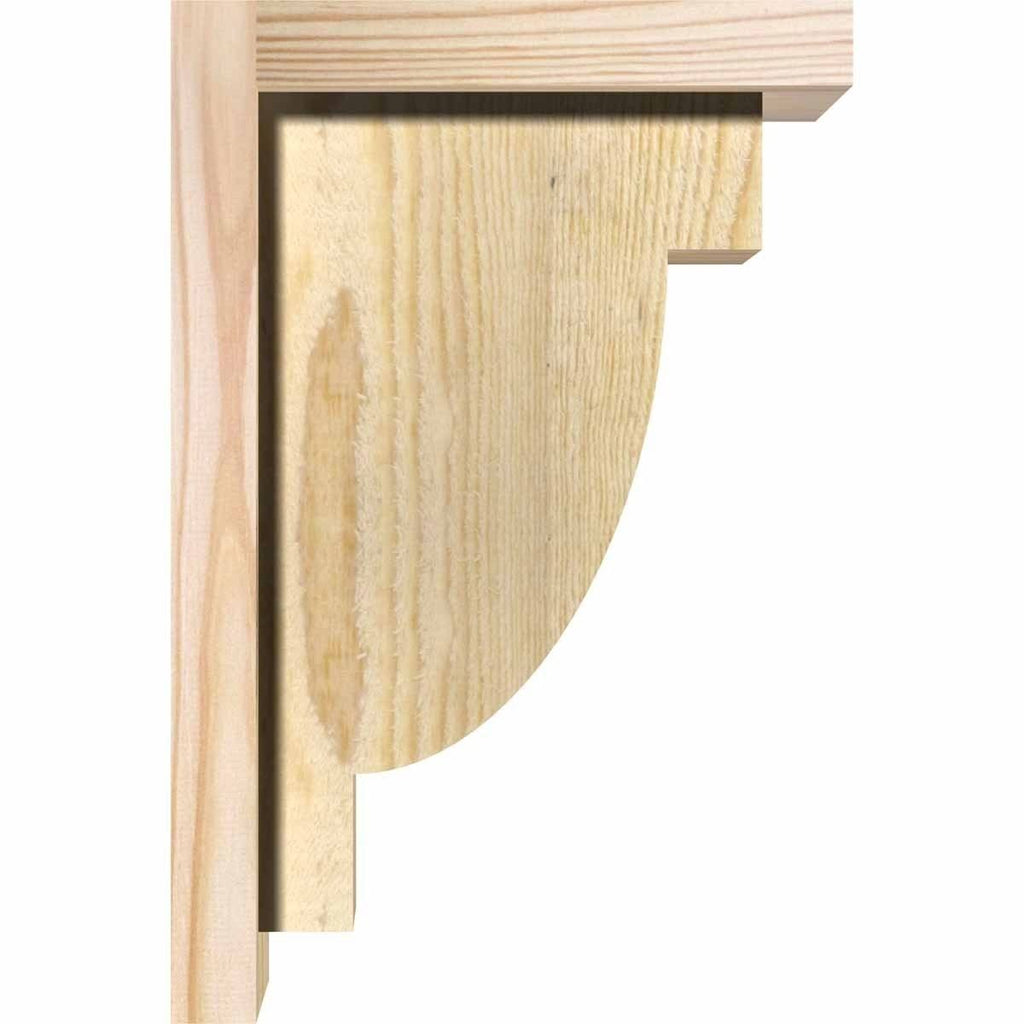 Alpine Rough Sawn Corbel with Backplate, Douglas Fir Q44338