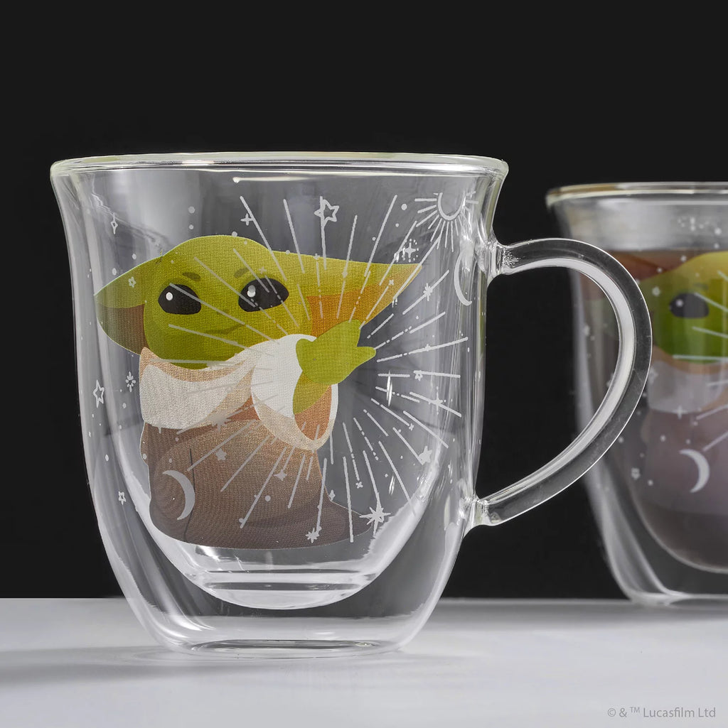 Double Wall Glass Mugs Set of 2 13.5 oz O73135
