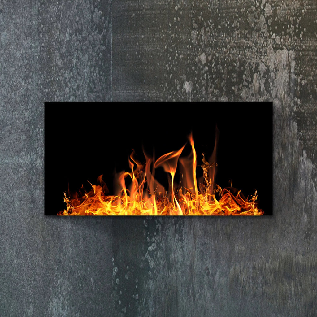 Fire Print Decorative Glass Space Heater 24x48 P3646