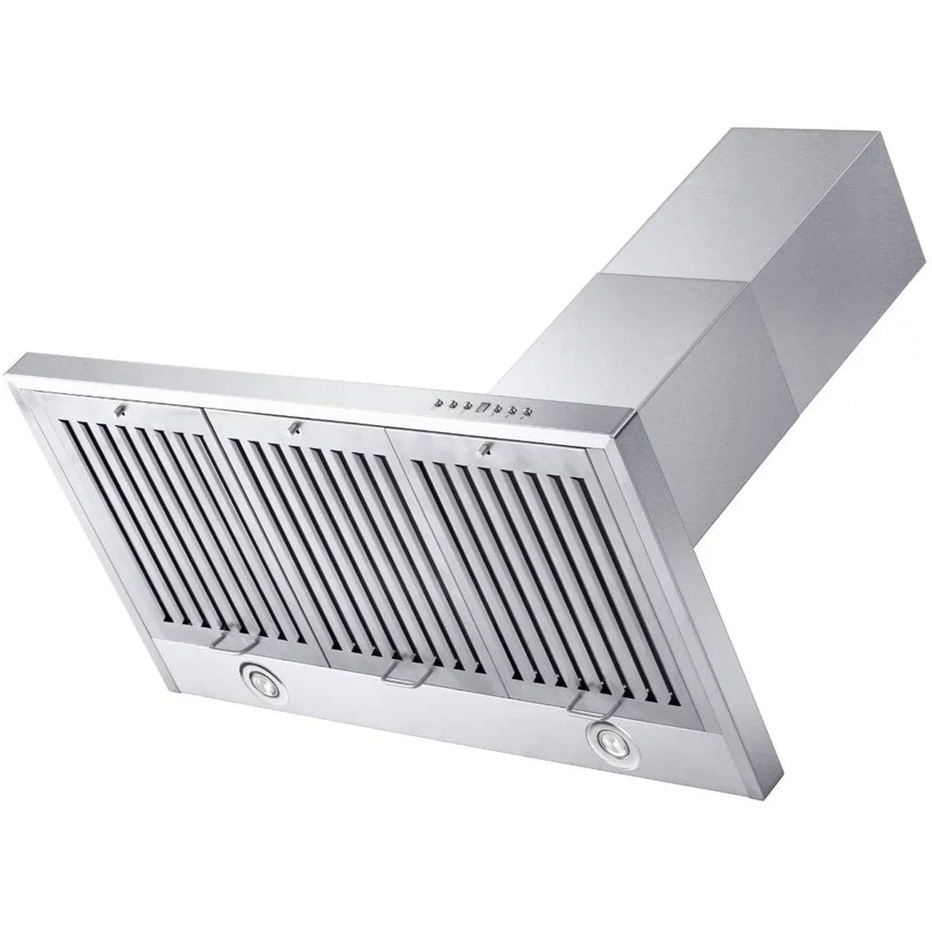36" Wall Mount Ductless Range Hood with LED Lights Stainless Steel C927