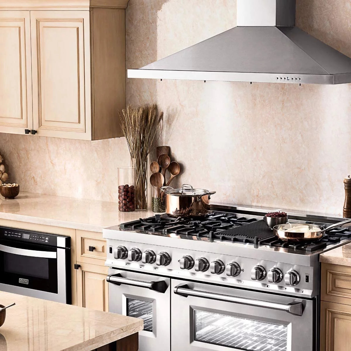 36" Wall Mount Ductless Range Hood with LED Lights Stainless Steel C927