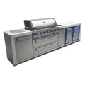 Propane Gas Island Grill with Refrigerator Cabinet, Infrared Side Burner, & Rotisserie Kit S11298