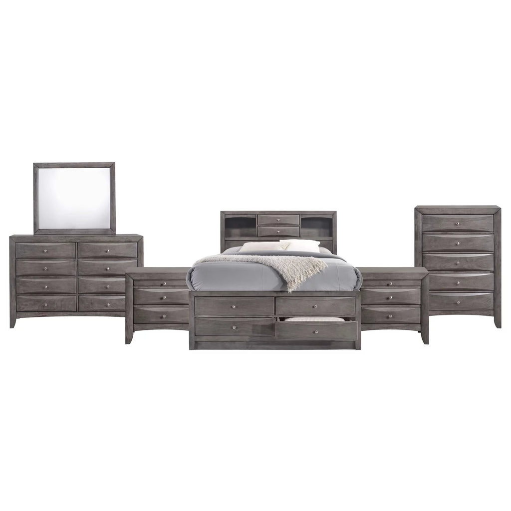 Queen Storage 6PC Bedroom Set F676