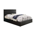 Queen Upholstered Storage Bed Black C8532