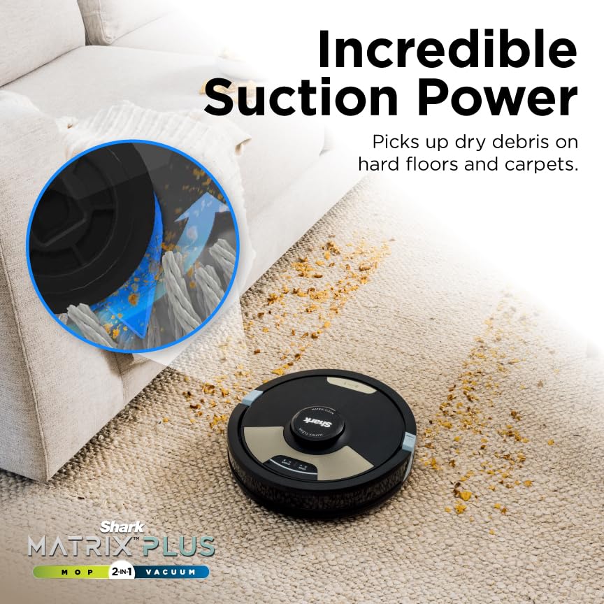 White Robot Vacuum with Wifi and Alexa J214
