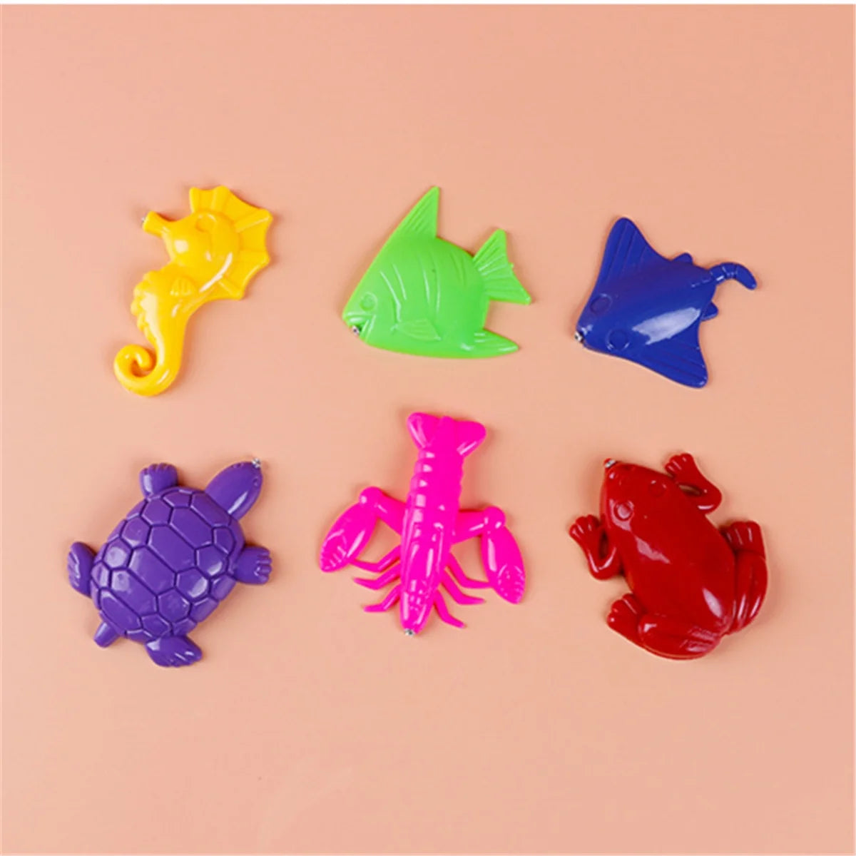 7Pcs Magnetic Fishing Toys Set with Fishing Rod K857608