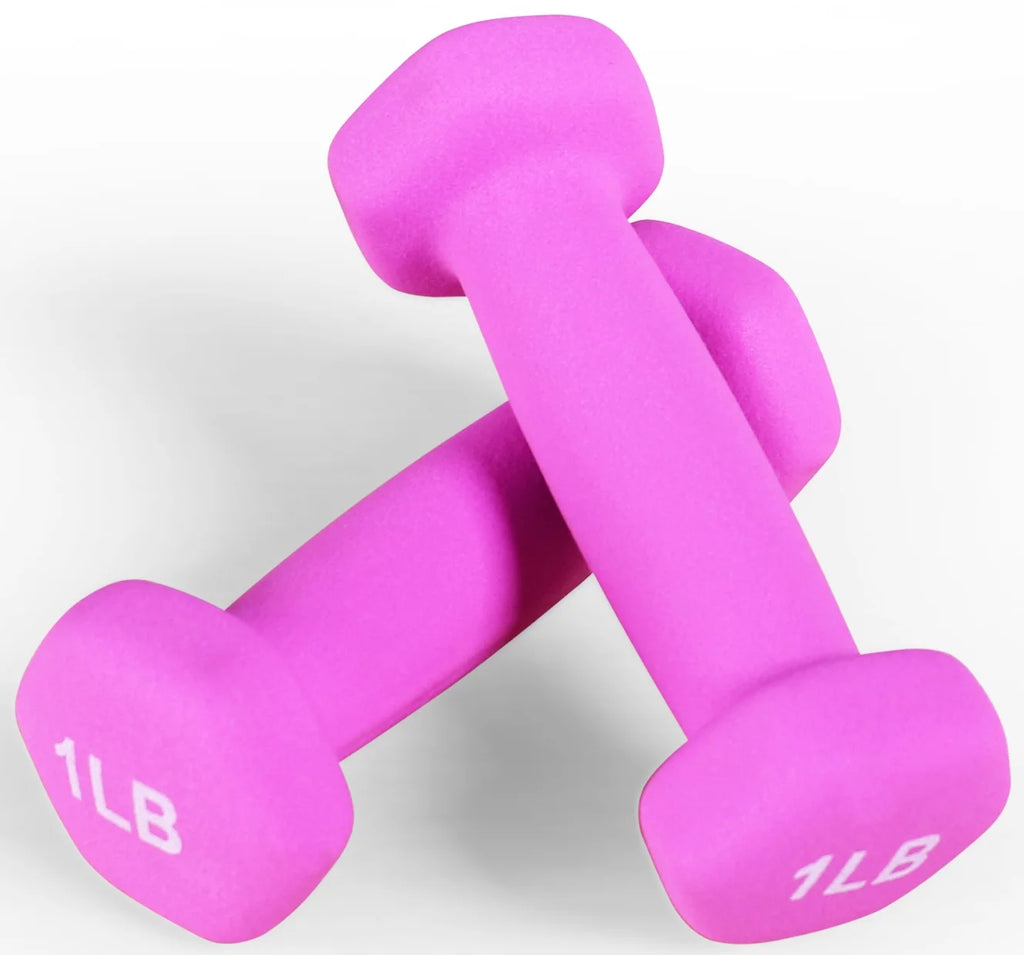 1 lbs Pair Vinyl Coated Dumbbells D966868