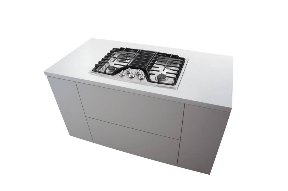 30x22 Gas Downdraft Cooktop Stainless Steel F84932
