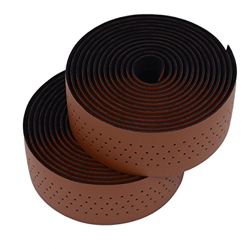 Luxury PU Leather Bar Tape with 2 Reflective Plug S87897