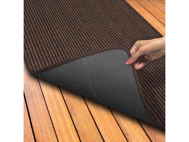 Double-Ribbed Carpet Runner with Skid-Resistant Rubber Backing 4' x 25' Z179