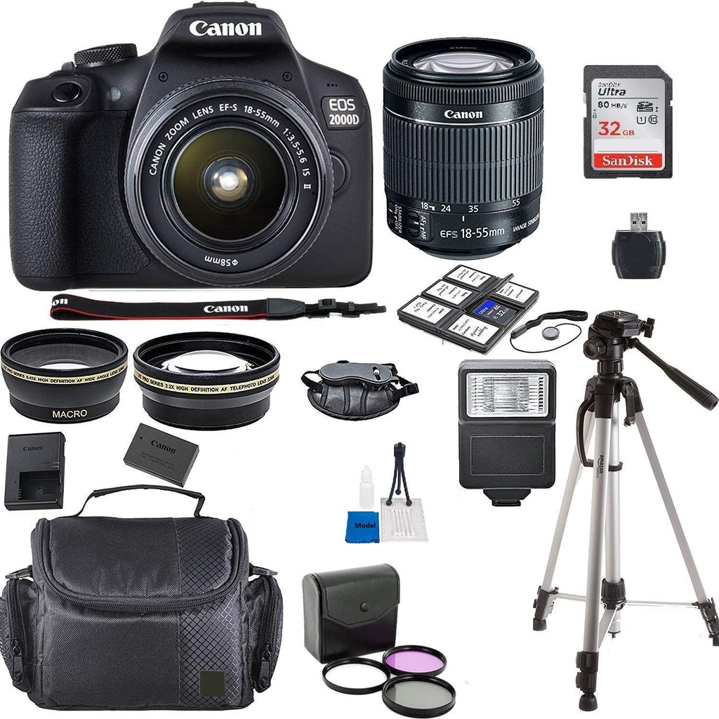 Black EOS 2000D Kit with 18-55mm Lens S949638