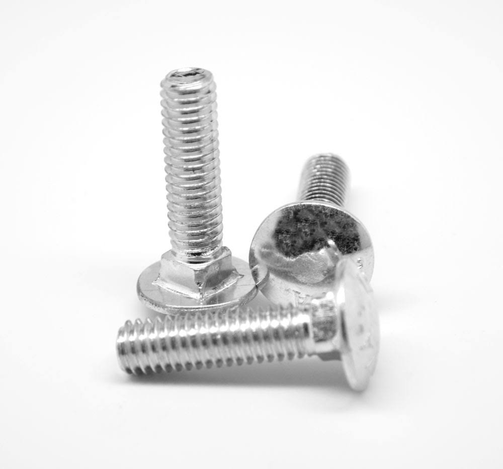 5/16x22-18 x 4x22 Coarse Thread Grade A Carriage Bolt Low Carbon Steel Zinc Plated Z143393