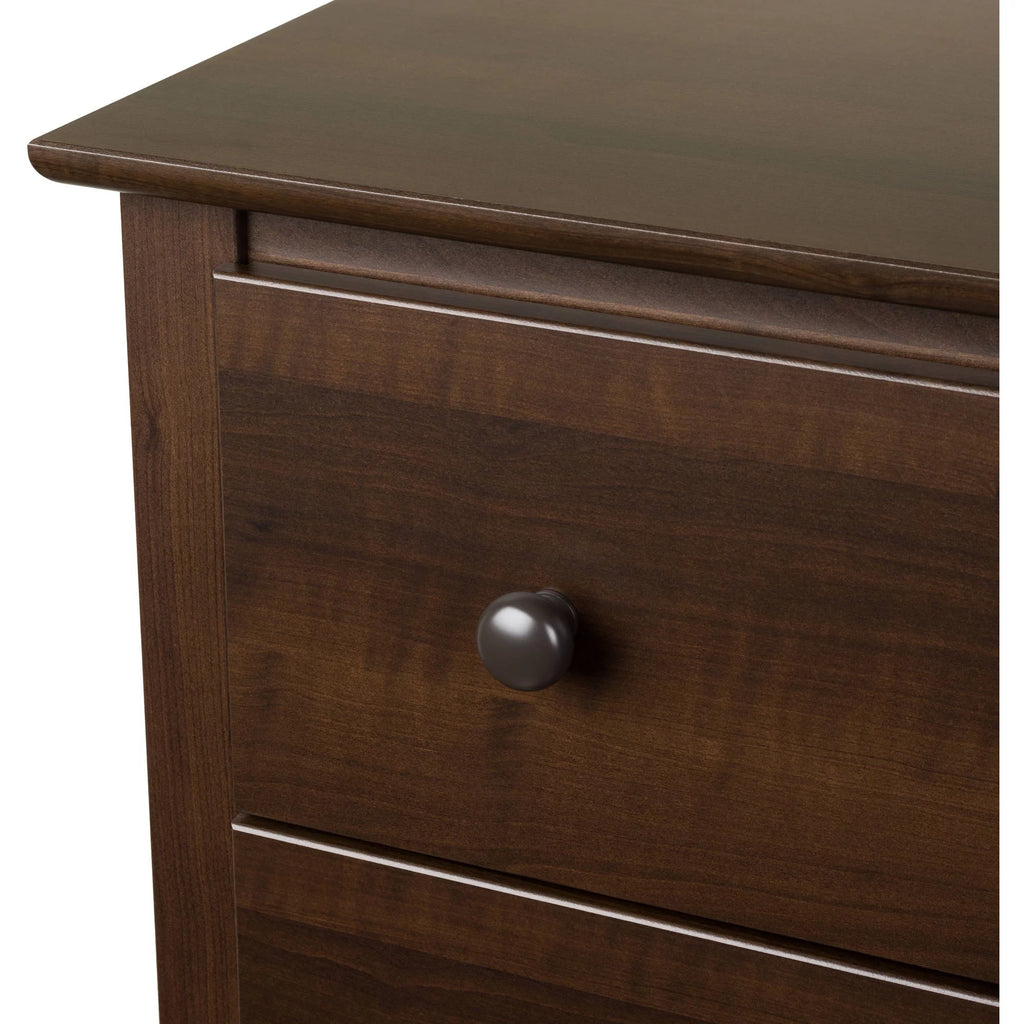 Espresso 1-Drawer Bedroom Nightstand R689