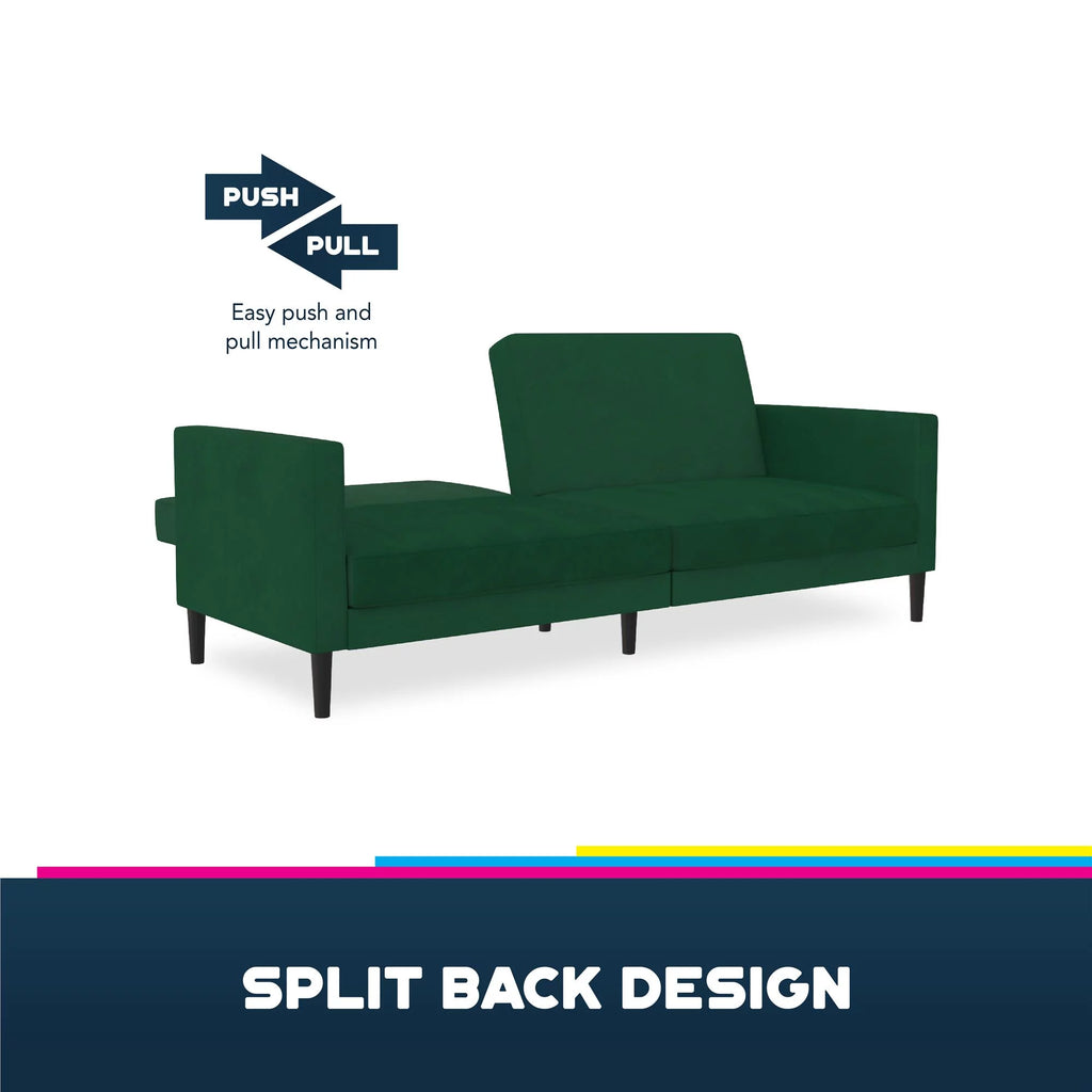 Green Velvet Futon B650618