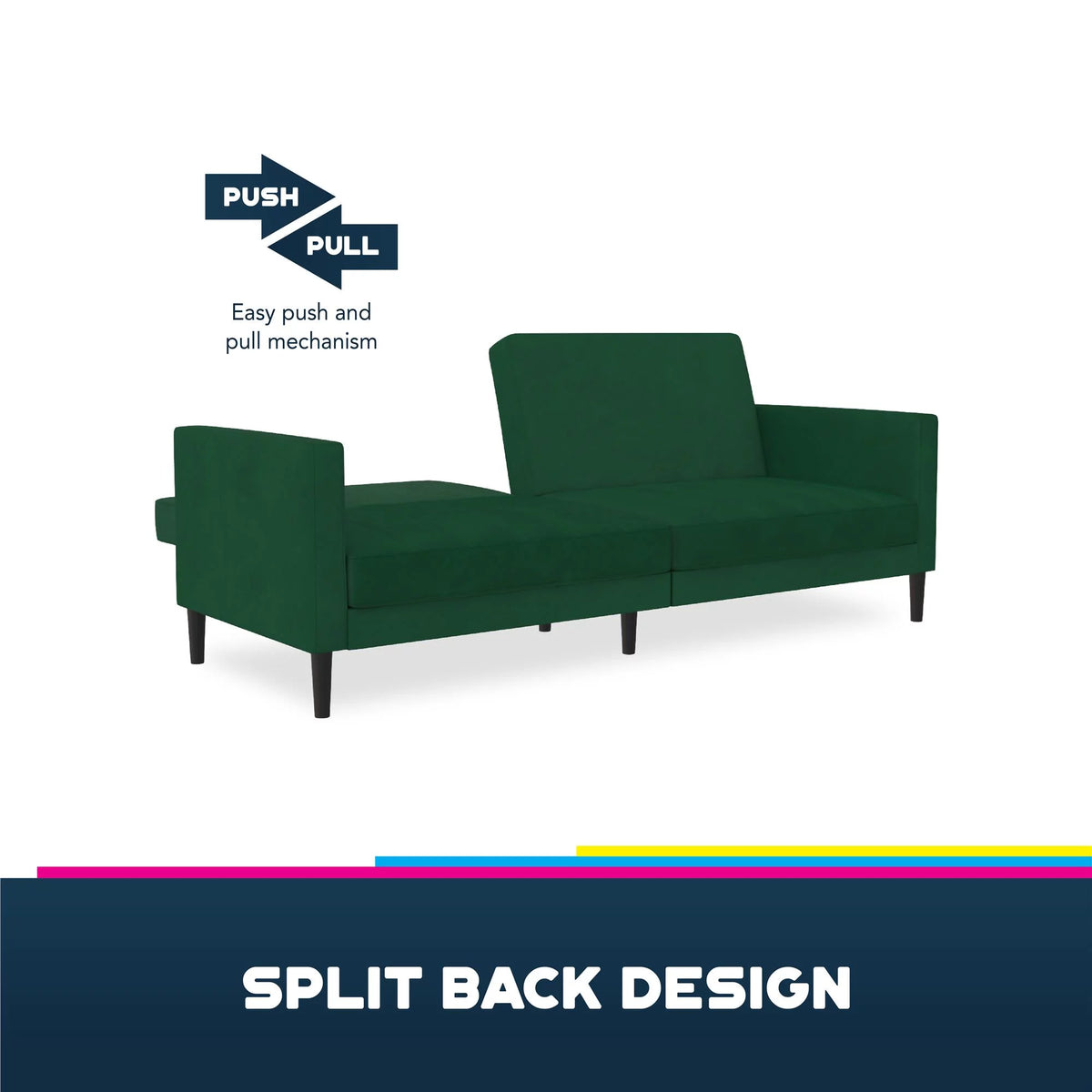 Green Velvet Futon B650618