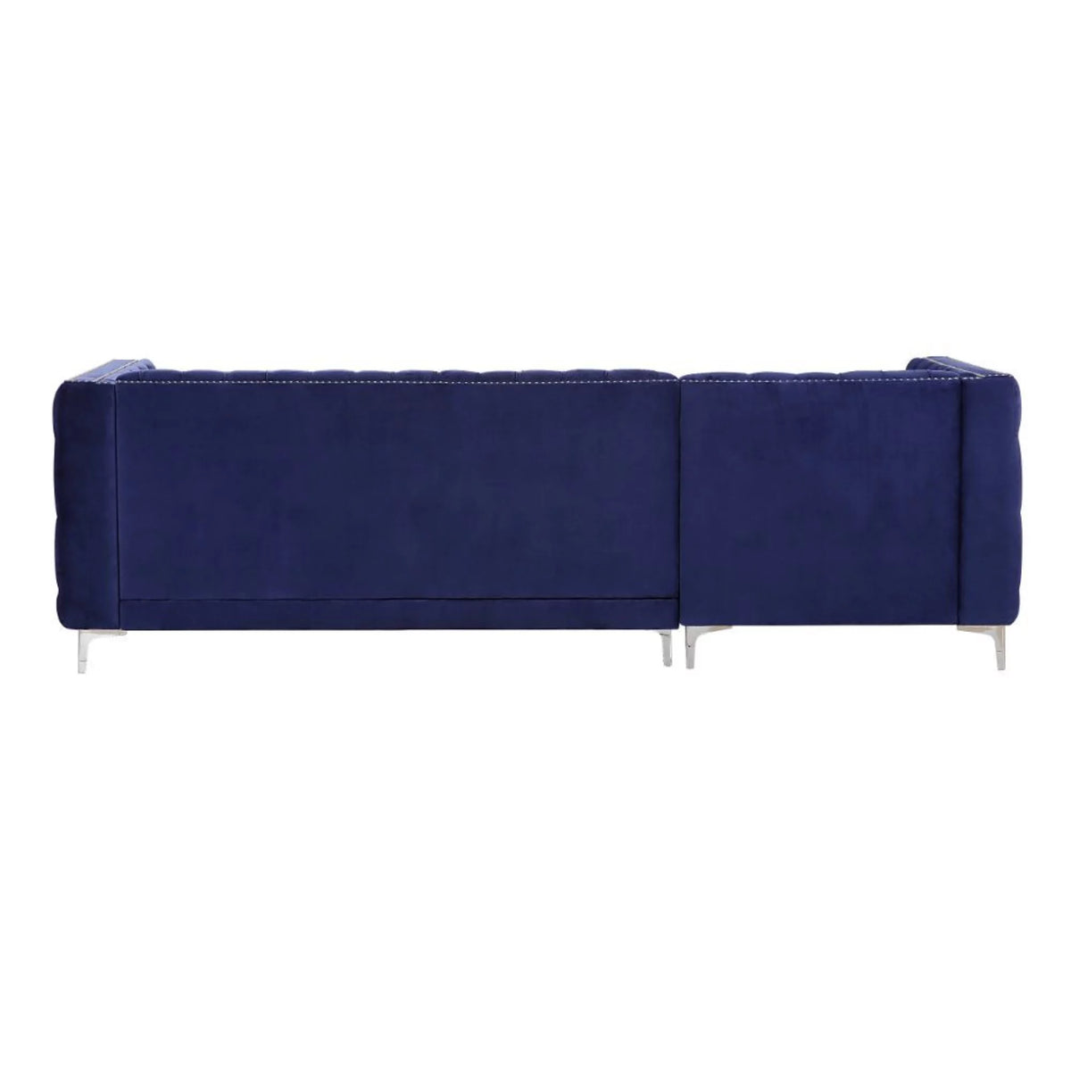 Navy Blue Velvet Sectional Sofa Z351731