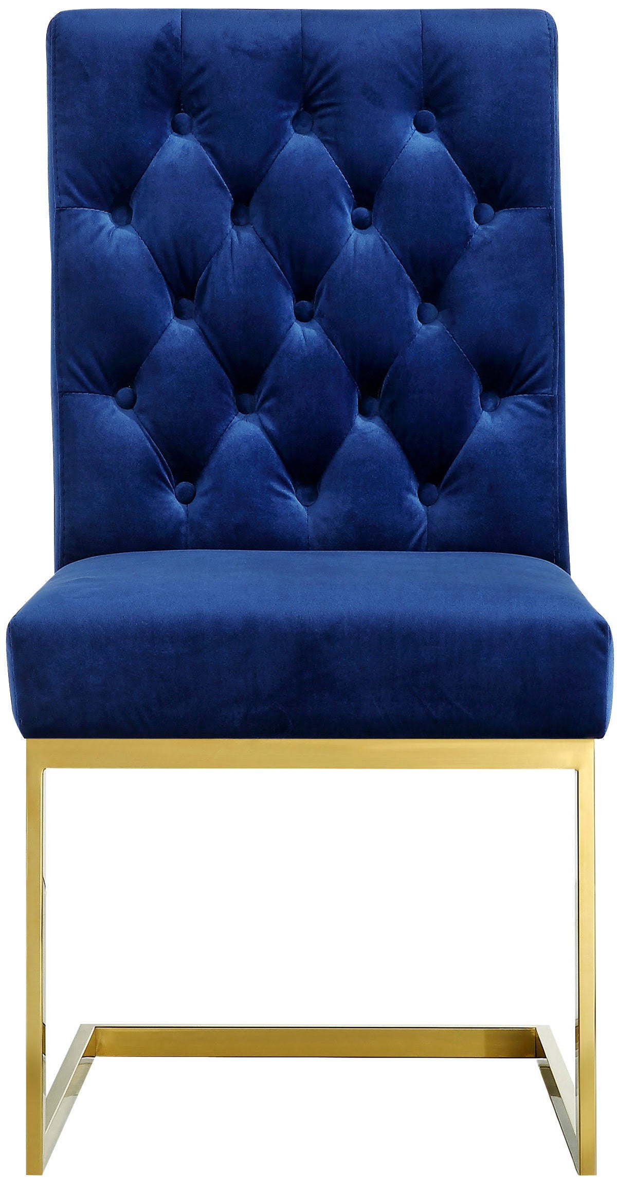 Navy Velvet Dining Chair, Set of 2 E4178