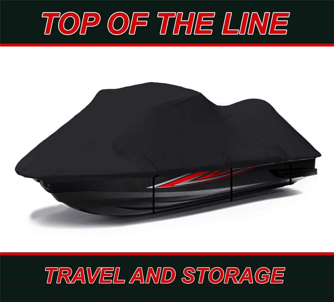 Black Jet Ski Cover for Sea Doo PWC 2000 2001 2002 2 Seater O414