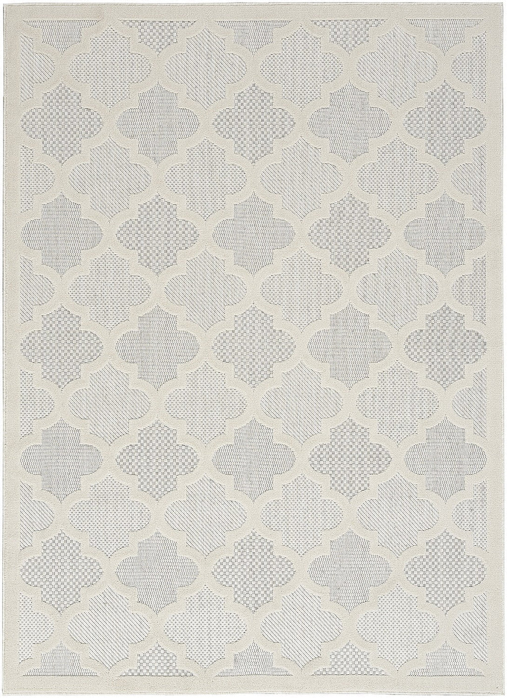 Ivory White 5' x 7' Area Rug G5109