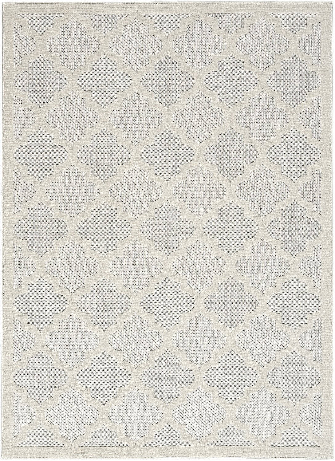 Ivory White 5' x 7' Area Rug G5109