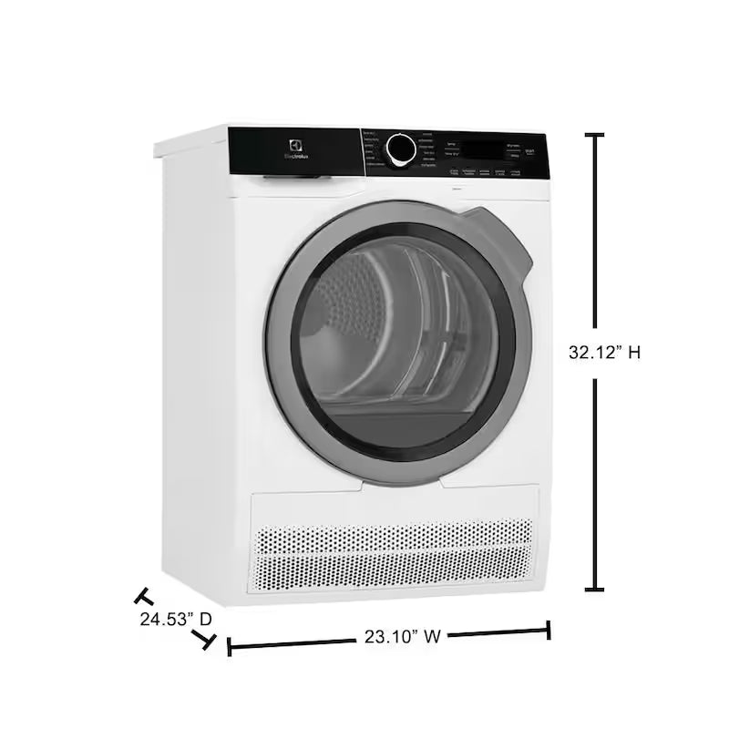 White 4.0 cu. ft. Electric Ventless Dryer K838