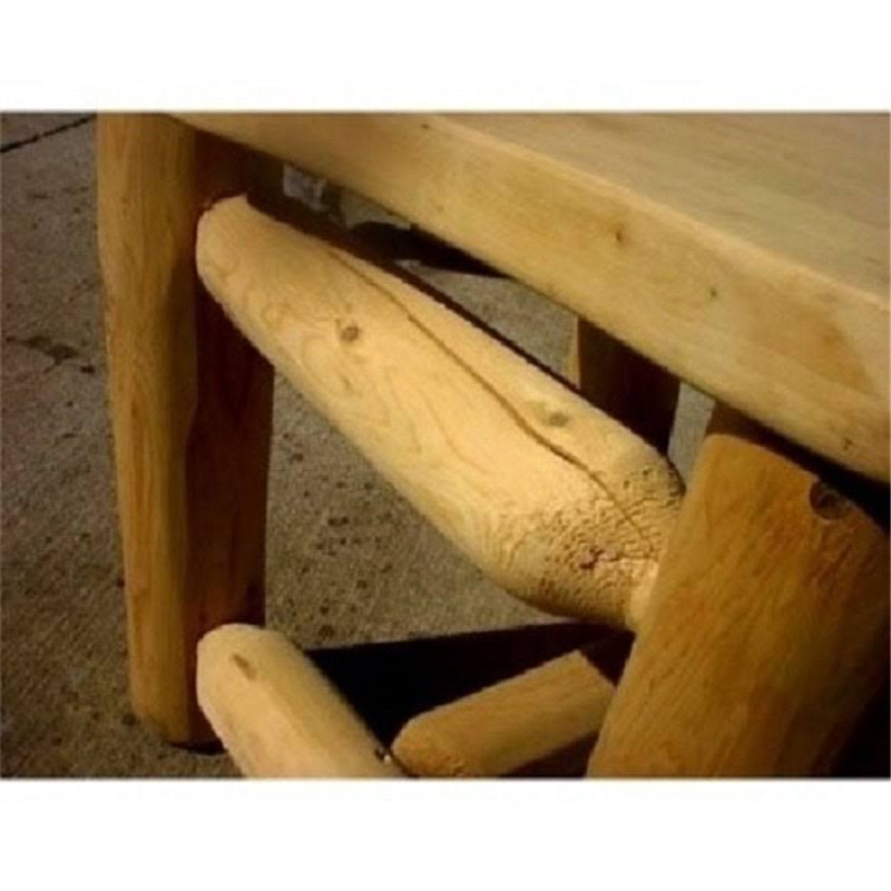 King White Cedar Log Headboard P9647