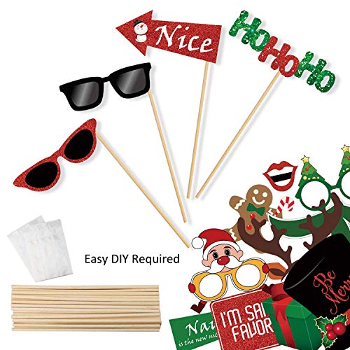 Christmas Photo Booth Props Kit 25 Count G377
