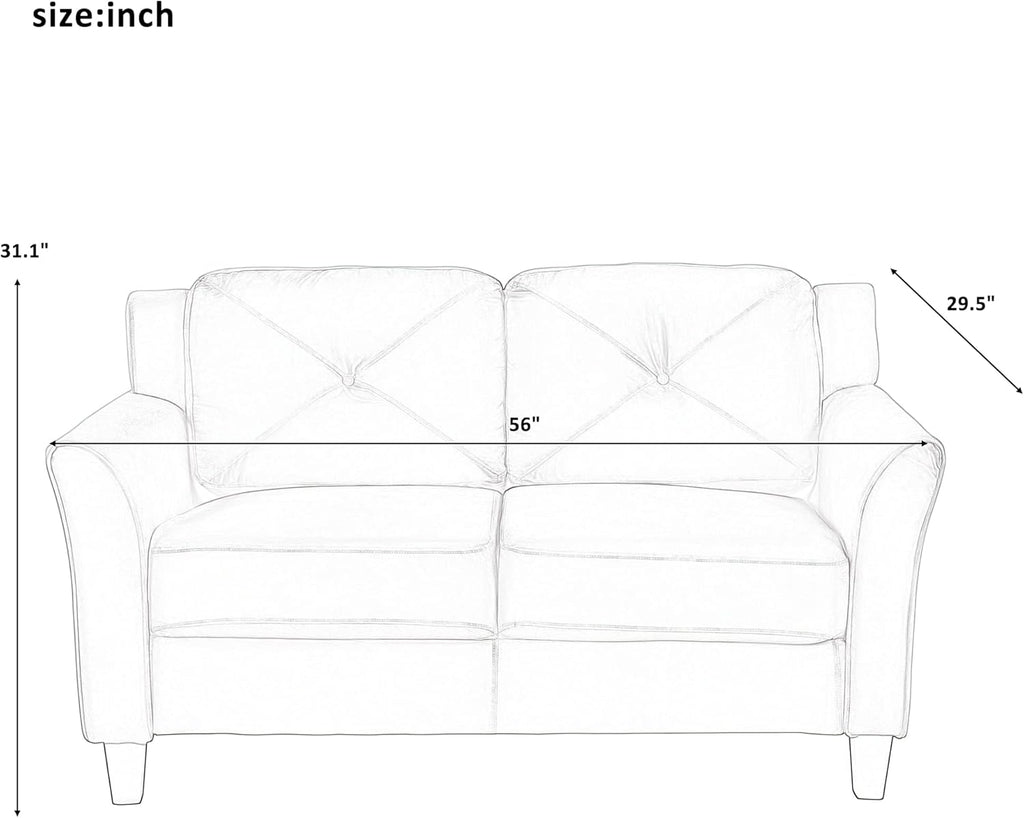 Gray 3 Piece Sofa Loveseat Chair Set U78366
